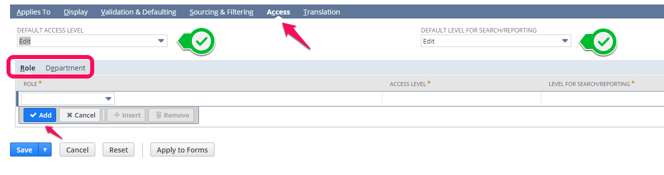 NetSuite tips - restricting access to a custom field