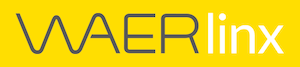 WAERlinx logo presented on the yellow background.