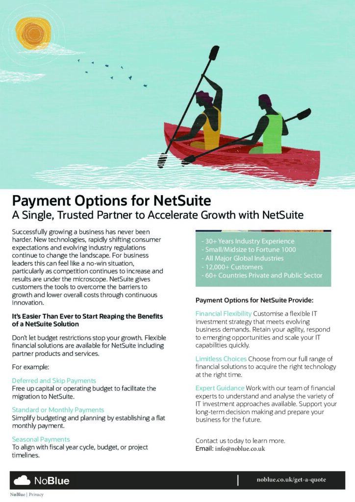 Colateral NetSuite Payment Options
