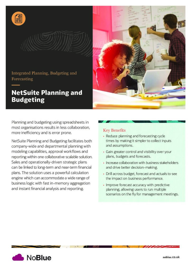 Colateral NetSuite Planning and Budgeting